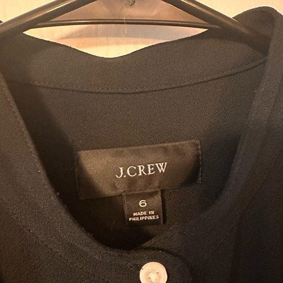 Black polyester J. Crew dress. Size 6 - Picture 2 of 2